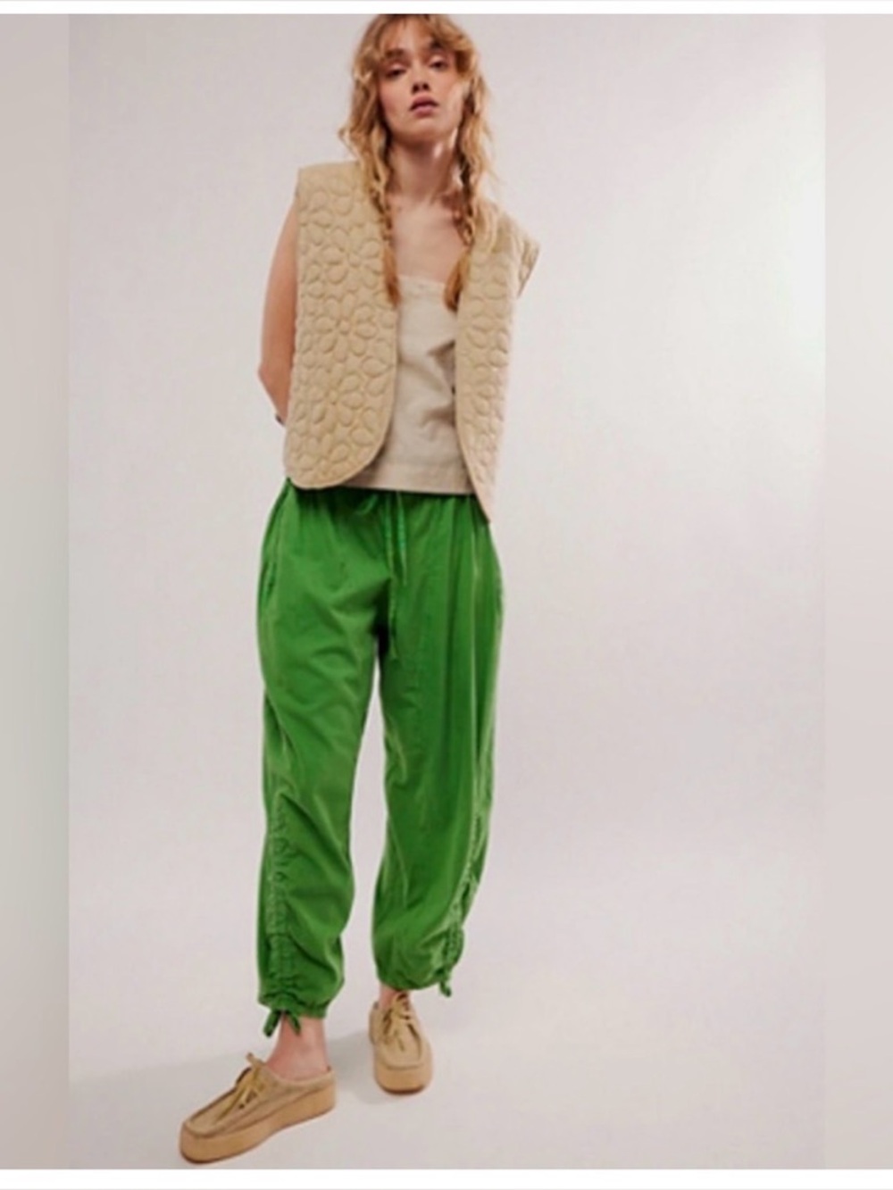 Free People Hadley Poplin Pants - Picture 3 of 8